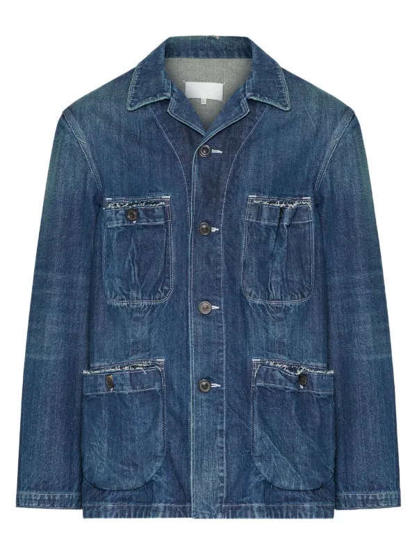 Maison Margiela マルチポケット デニムジャケット | ブルー | FARFETCH JP