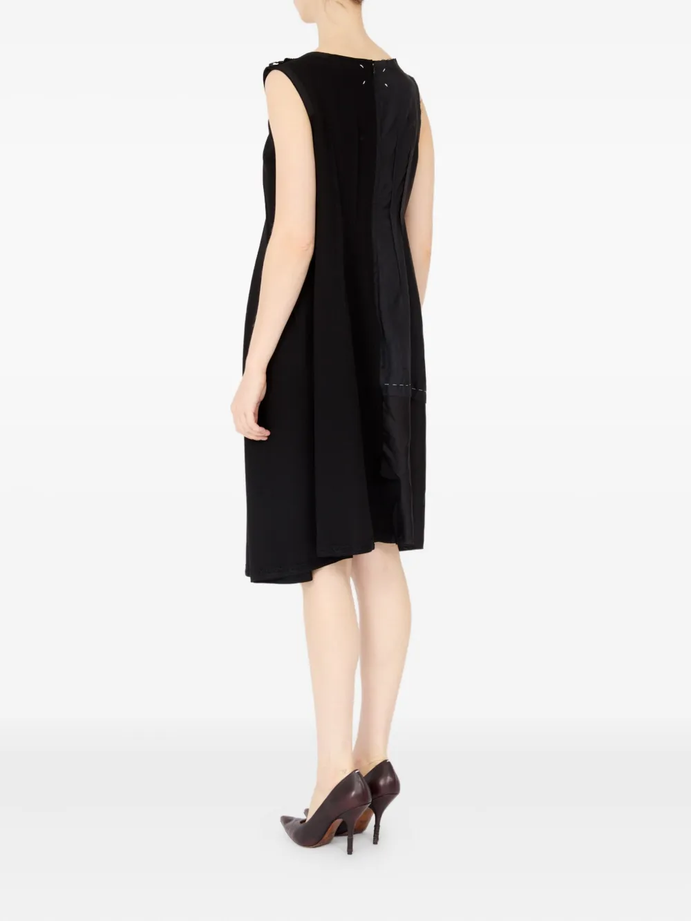 Maison Margiela Midi-jurk van scheerwol Zwart