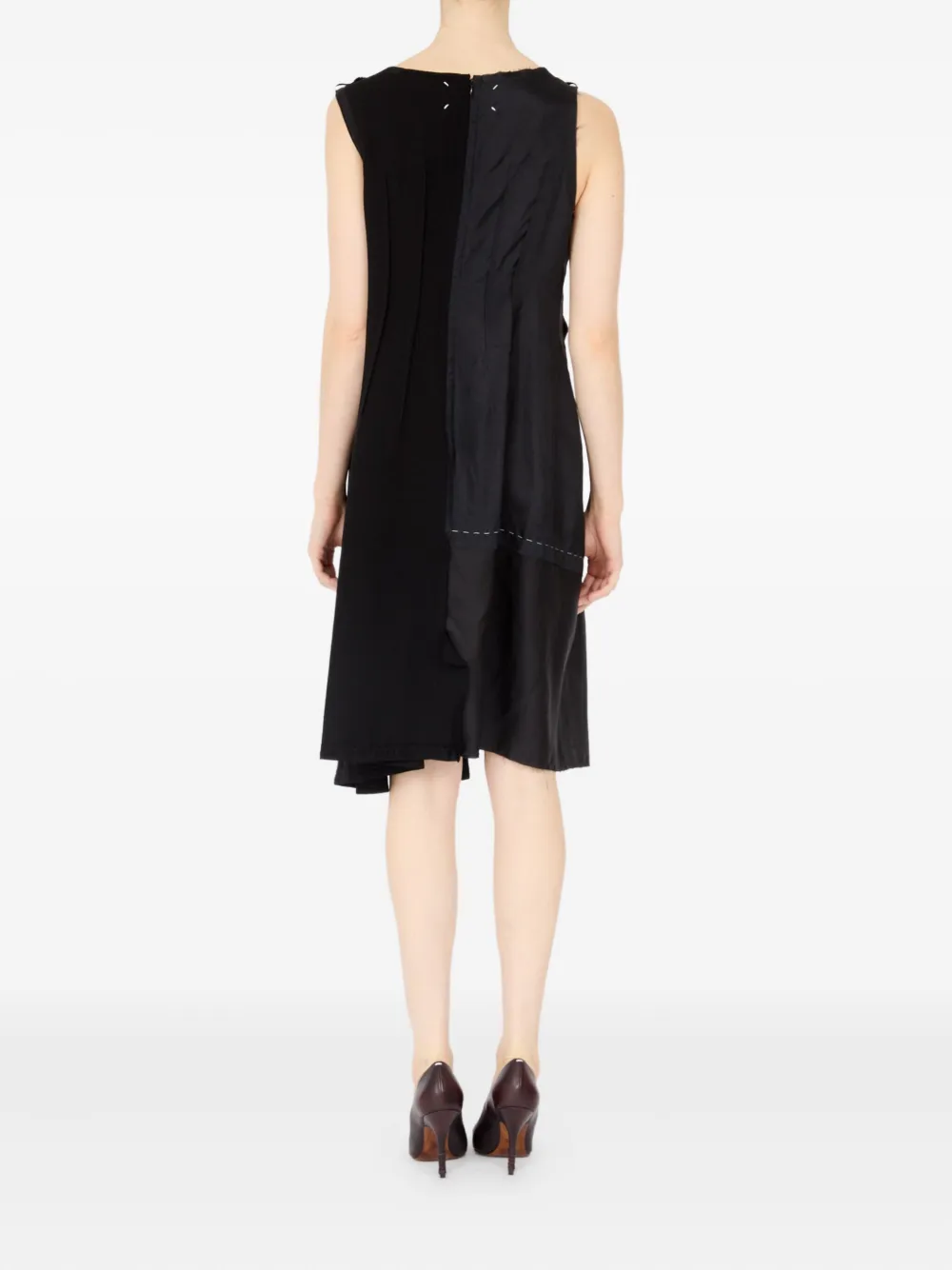 Maison Margiela Midi-jurk van scheerwol Zwart