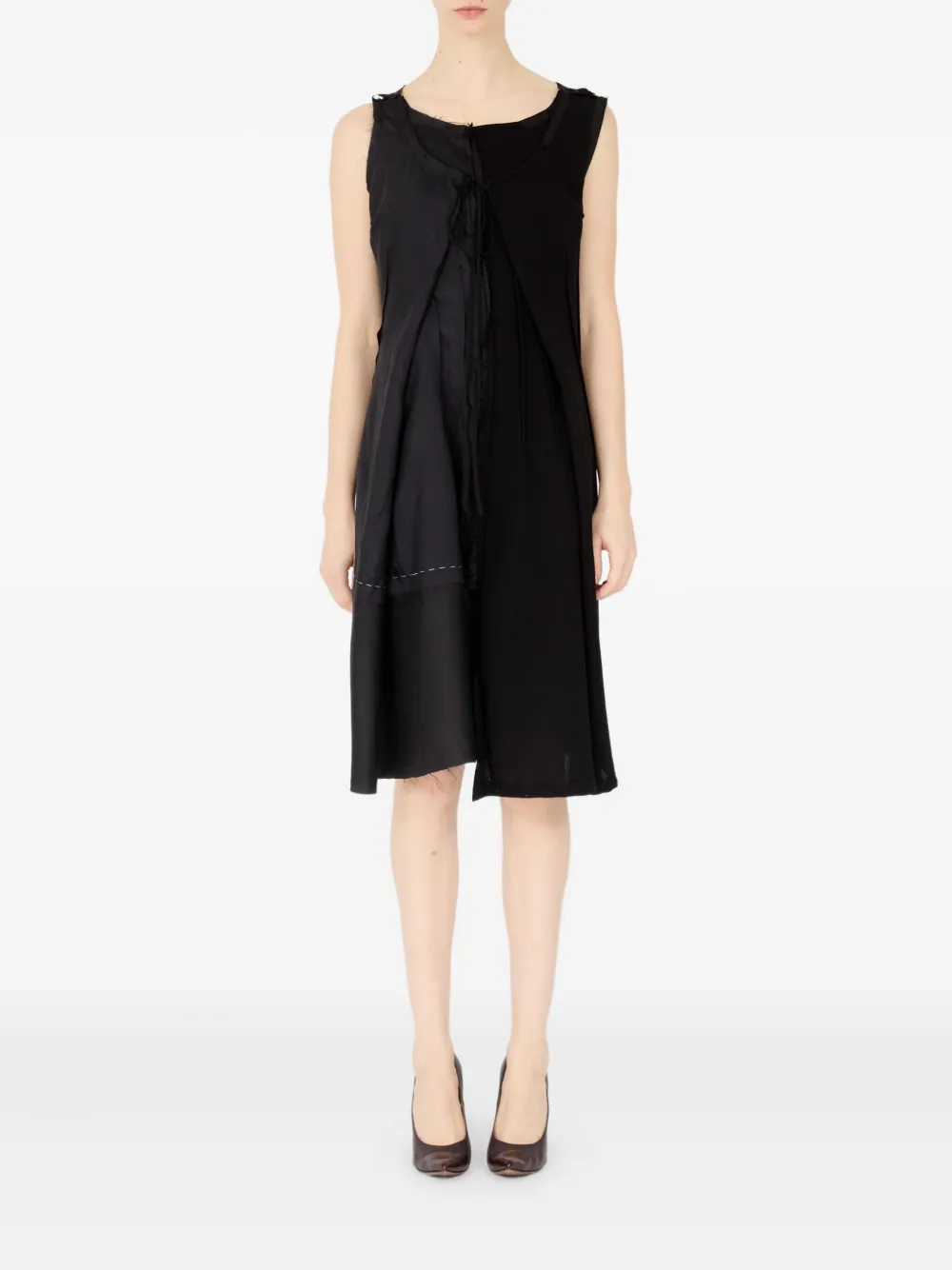 Maison Margiela Midi-jurk van scheerwol Zwart