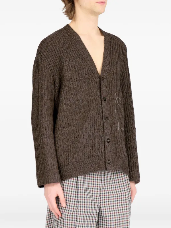 Maison Margiela ウール カーディガン | ブラウン | FARFETCH JP