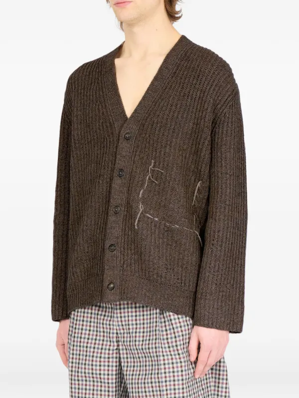 Maison Margiela ウール カーディガン | ブラウン | FARFETCH JP