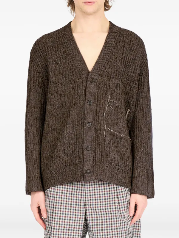 Maison Margiela ウール カーディガン | ブラウン | FARFETCH JP