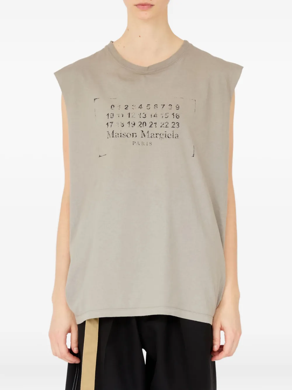 Maison Margiela Top met logoprint Grijs