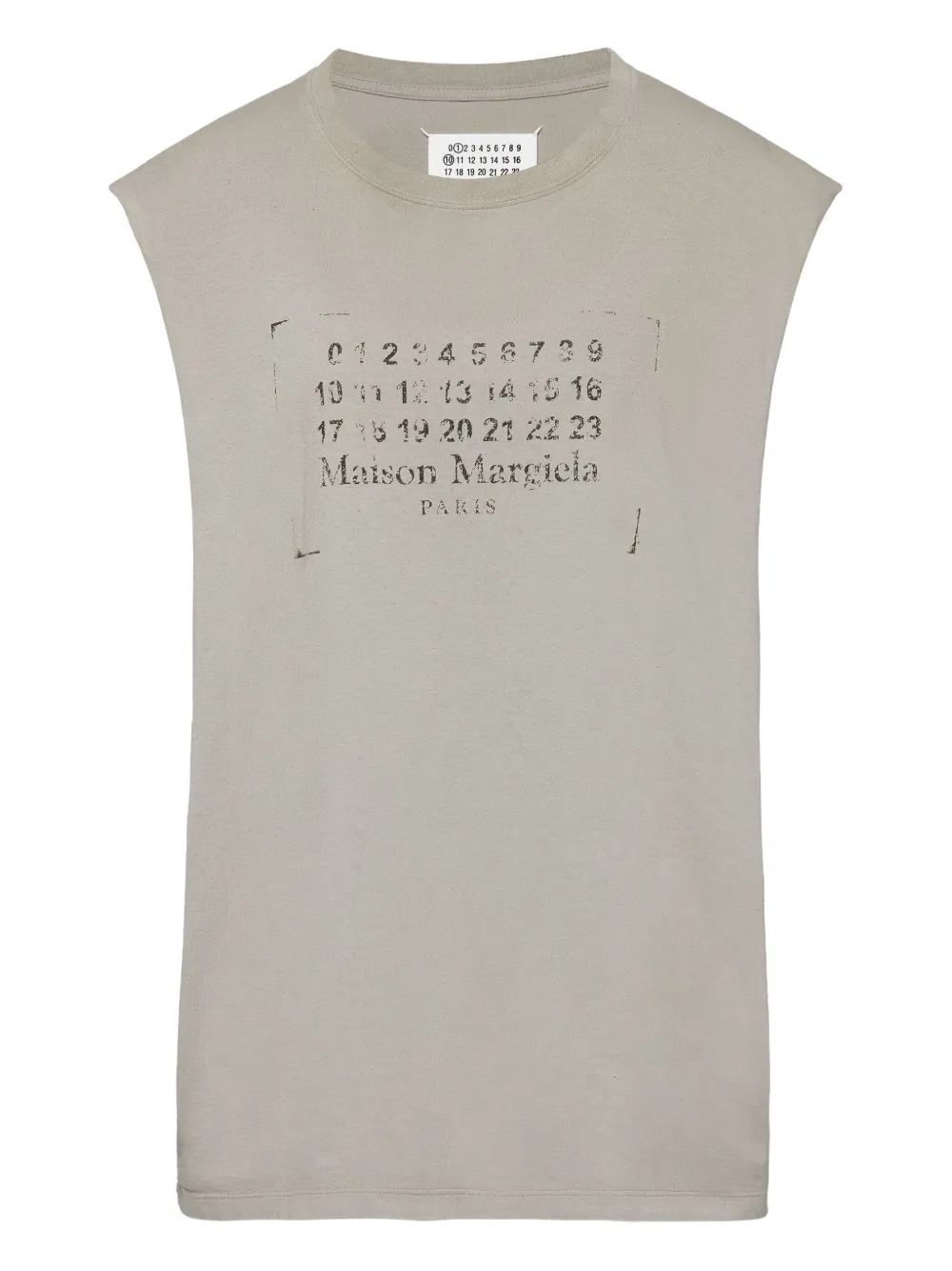 Maison Margiela Top met logoprint Grijs