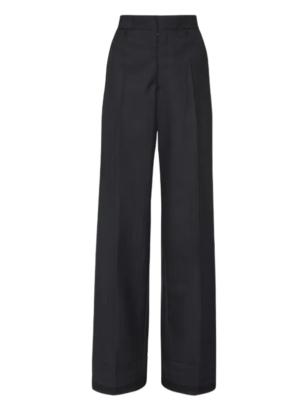 Maison Margiela High-waisted Trousers in Black