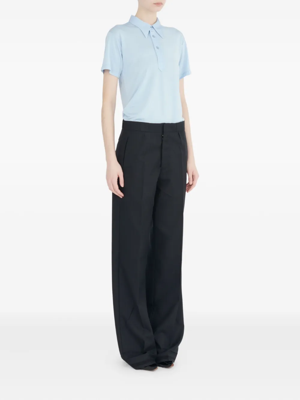Maison Margiela High waist broeken Zwart