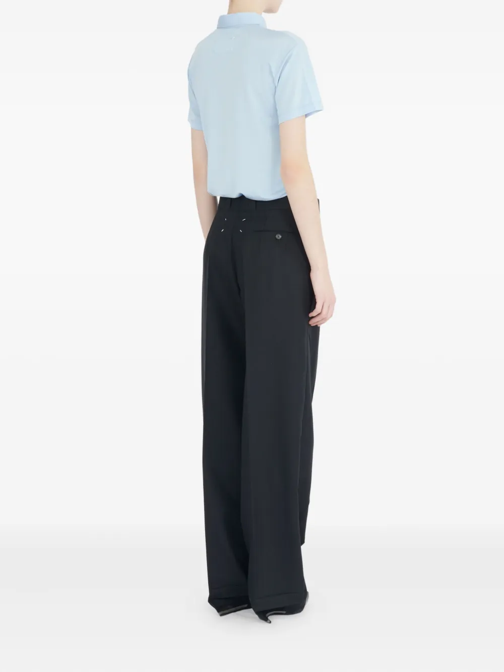 Maison Margiela High waist broeken Zwart
