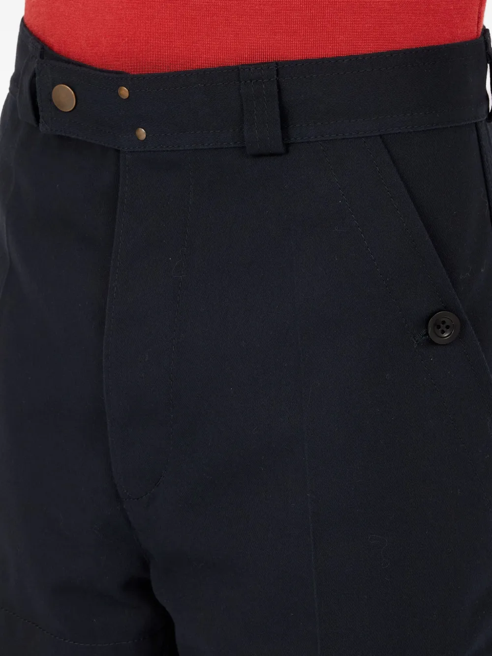 tapered high-rise trousers
