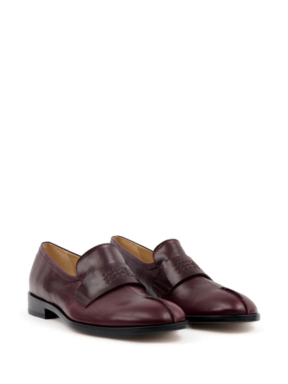 MM6 Maison Margiela Leren loafers - Rood