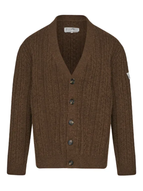 MM6 Maison Margiela ribbed V-neck cardigan
