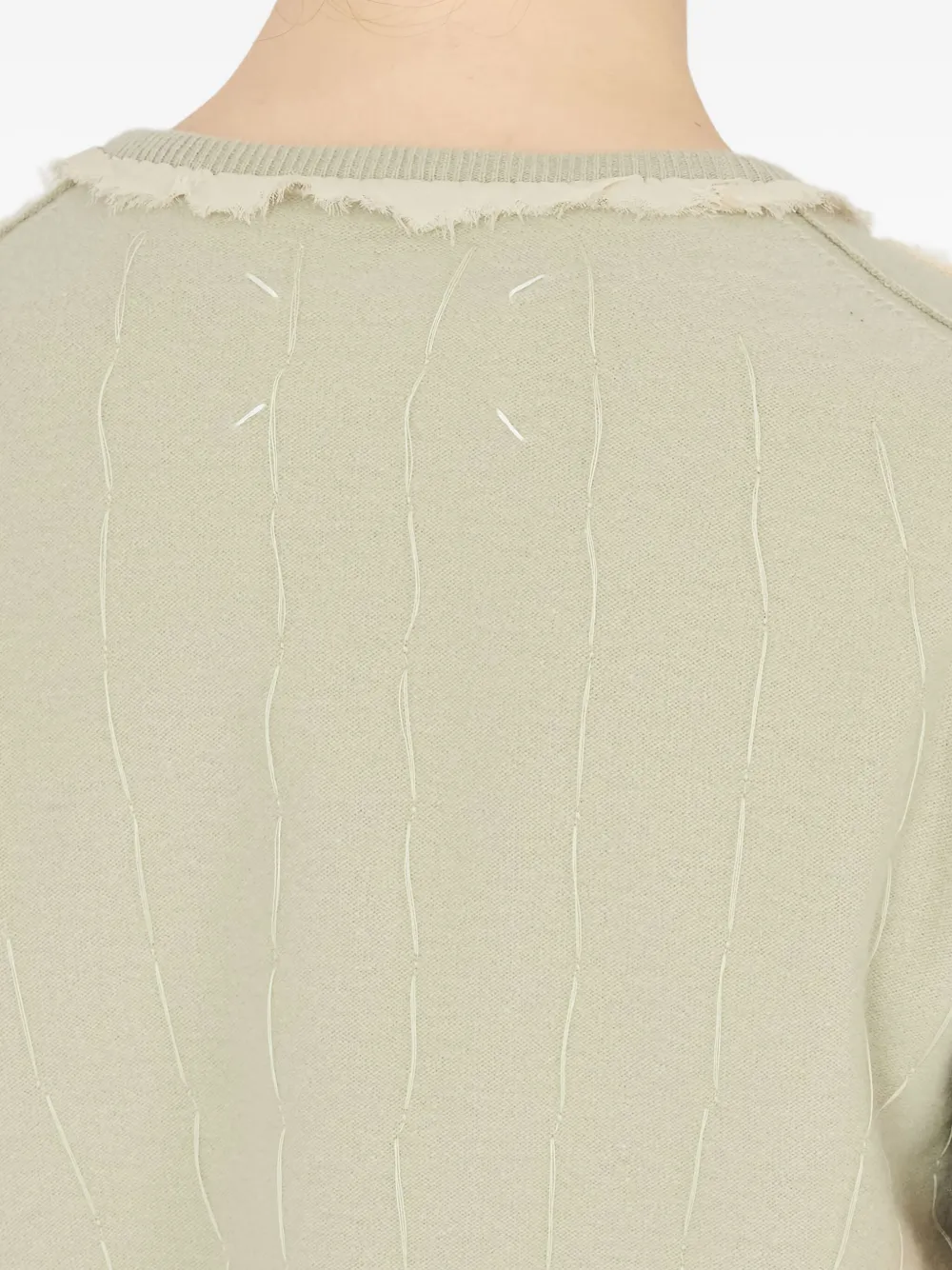 Maison Margiela Top met franje afwerking Beige