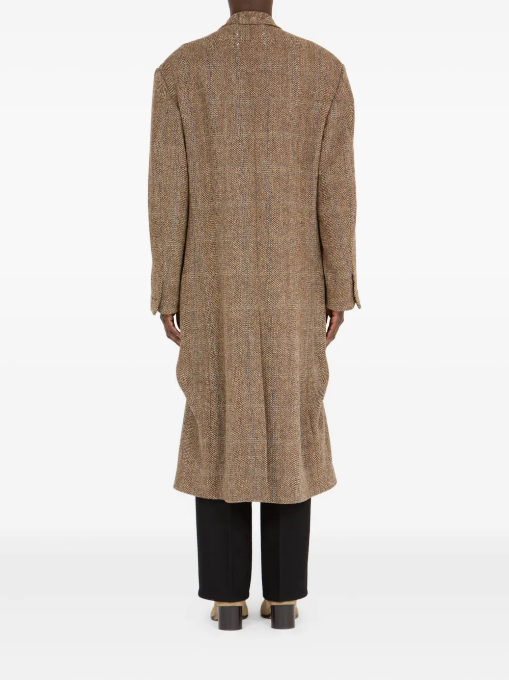 Maison Margiela Jas met visgraatpatroon Bruin