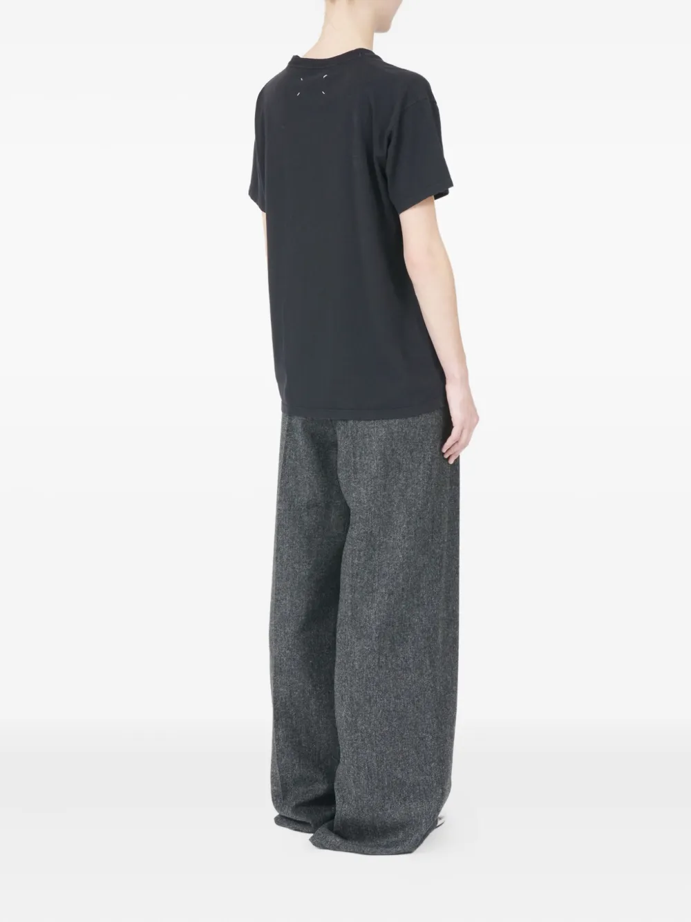 Maison Margiela T-shirt met logo Zwart