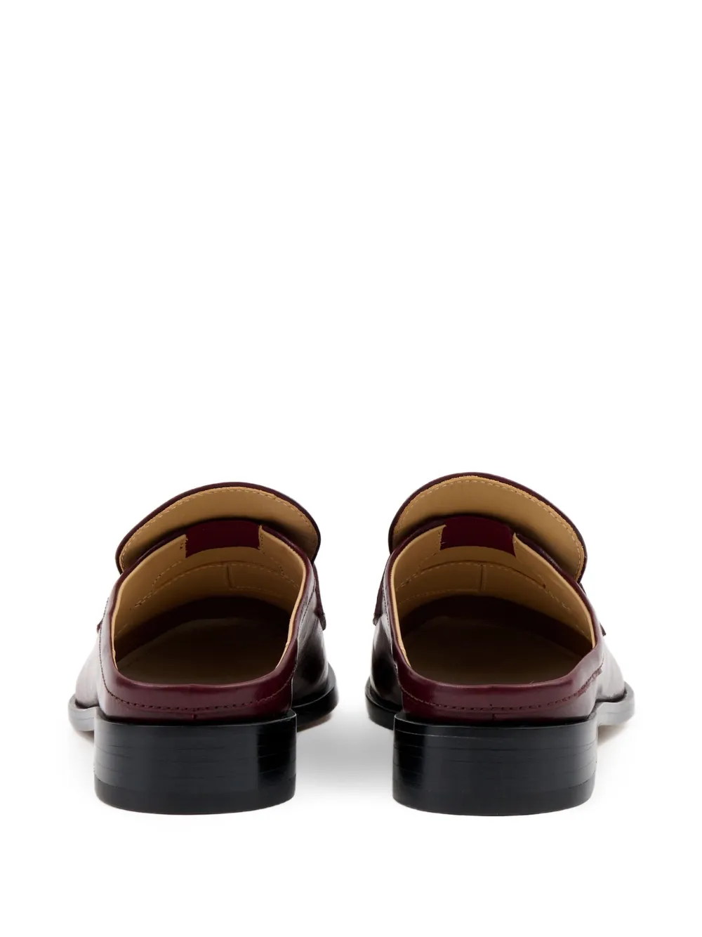 MM6 Maison Margiela loafer-style mules Red
