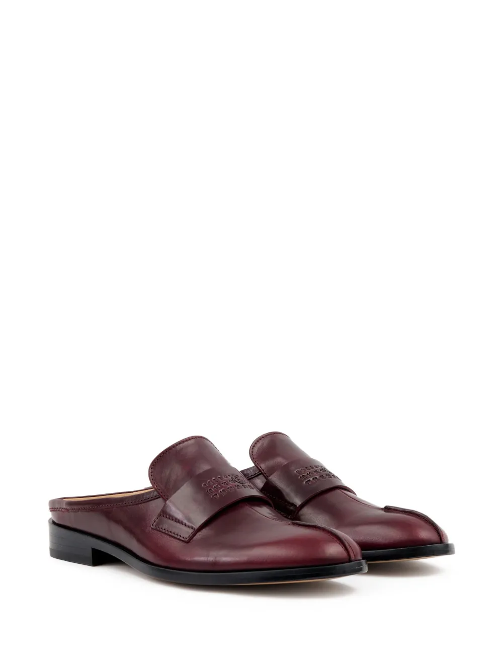 MM6 Maison Margiela loafer-style mules Red