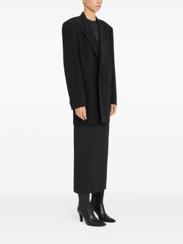 MM6 Maison Margiela ダブルコート | ブラック | FARFETCH JP