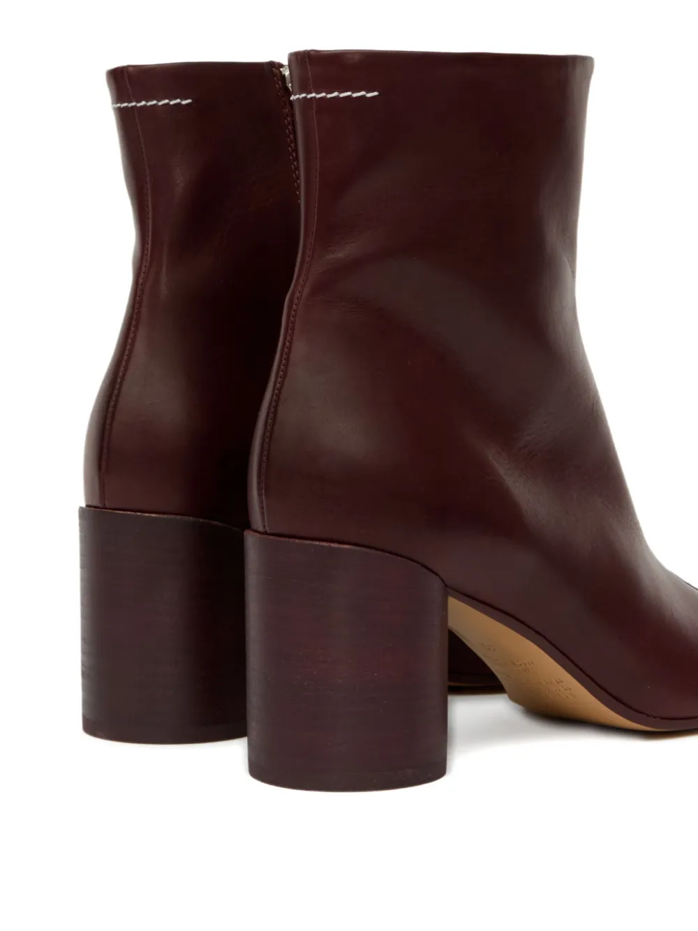 MM6 Maison Margiela 70mm Anatomic Stitch ankle boots Brown