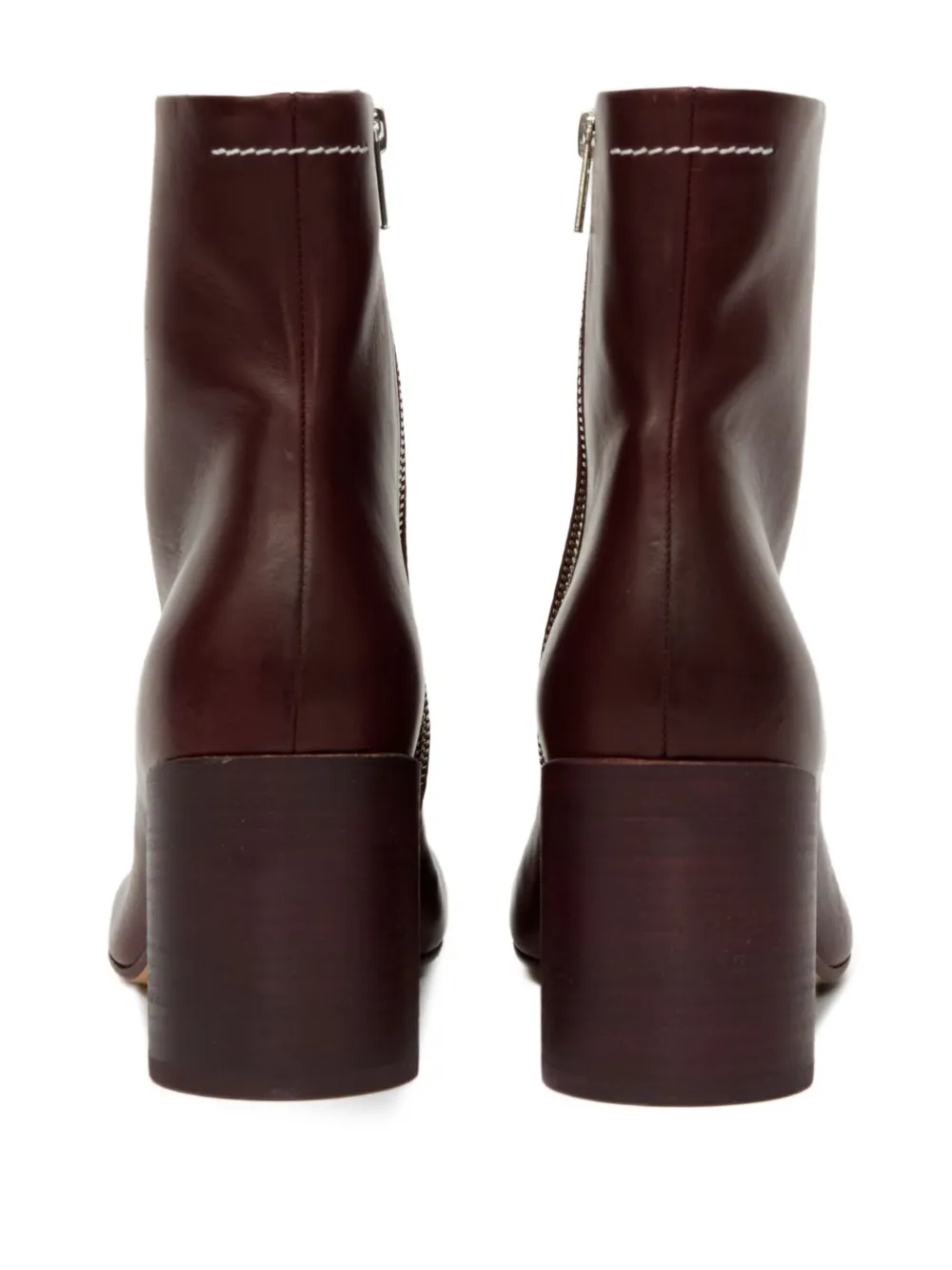 MM6 Maison Margiela 70mm Anatomic Stitch ankle boots Brown