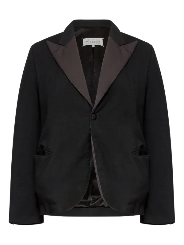 Maison Margiela Wool Blazer in Black