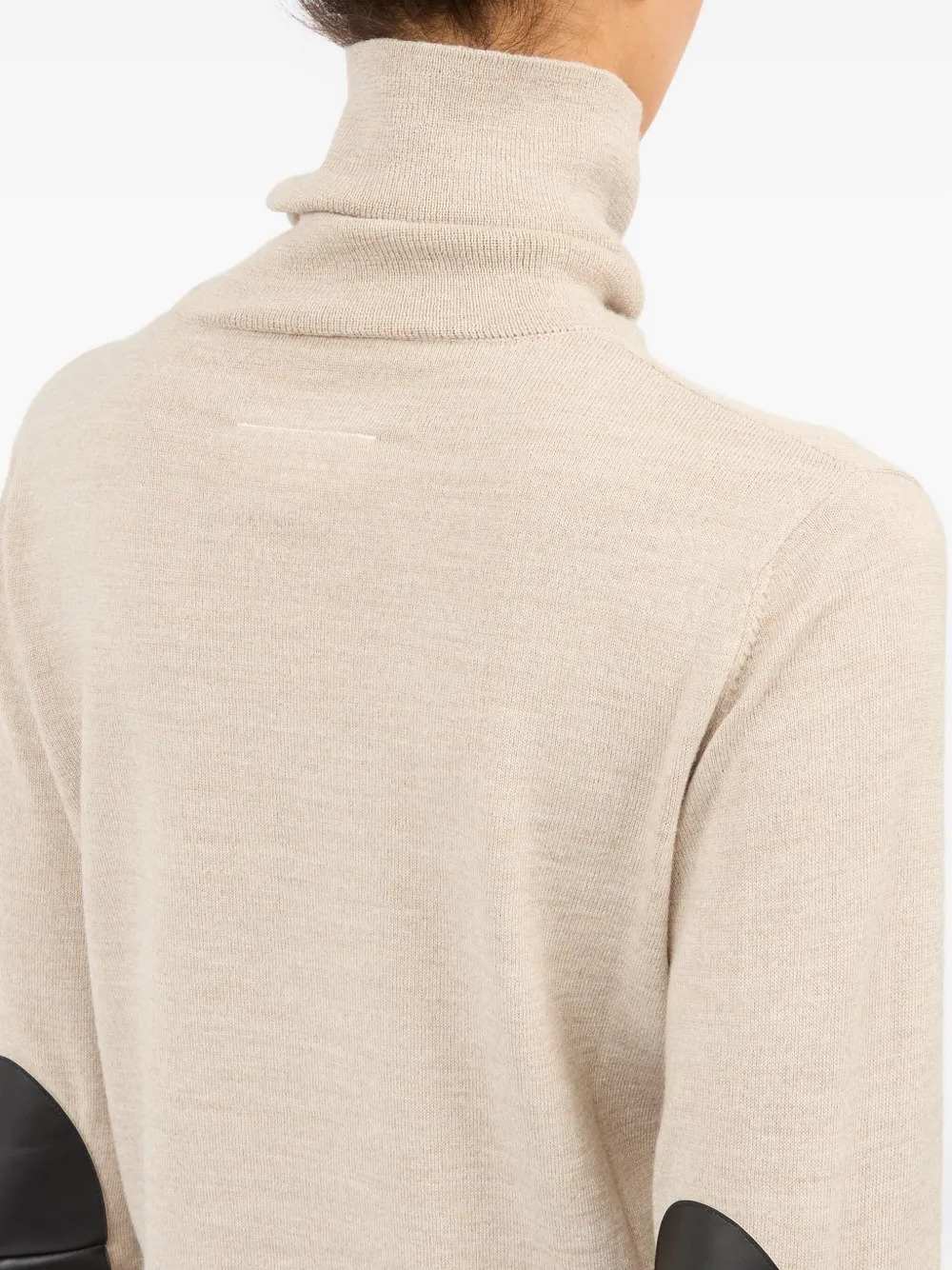 mock-neck long-sleeve top