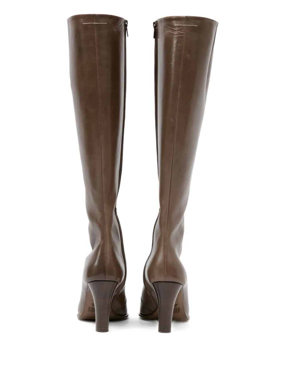MM6 Maison Margiela Knielaarzen met puntige neus Bruin