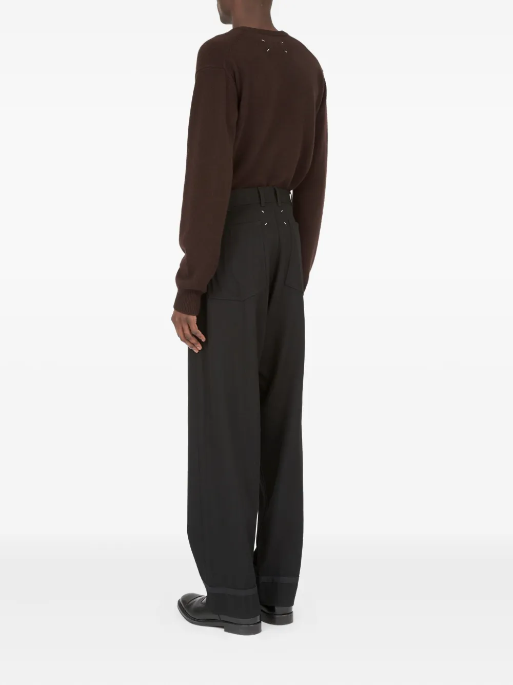 Maison Margiela High waist pantalon Zwart