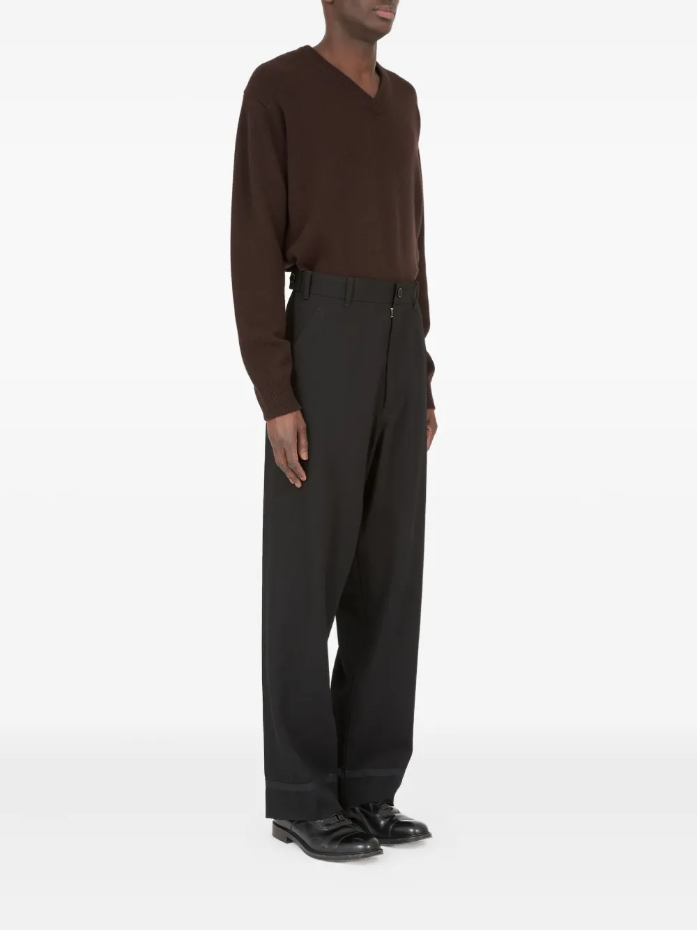 Maison Margiela High waist pantalon Zwart