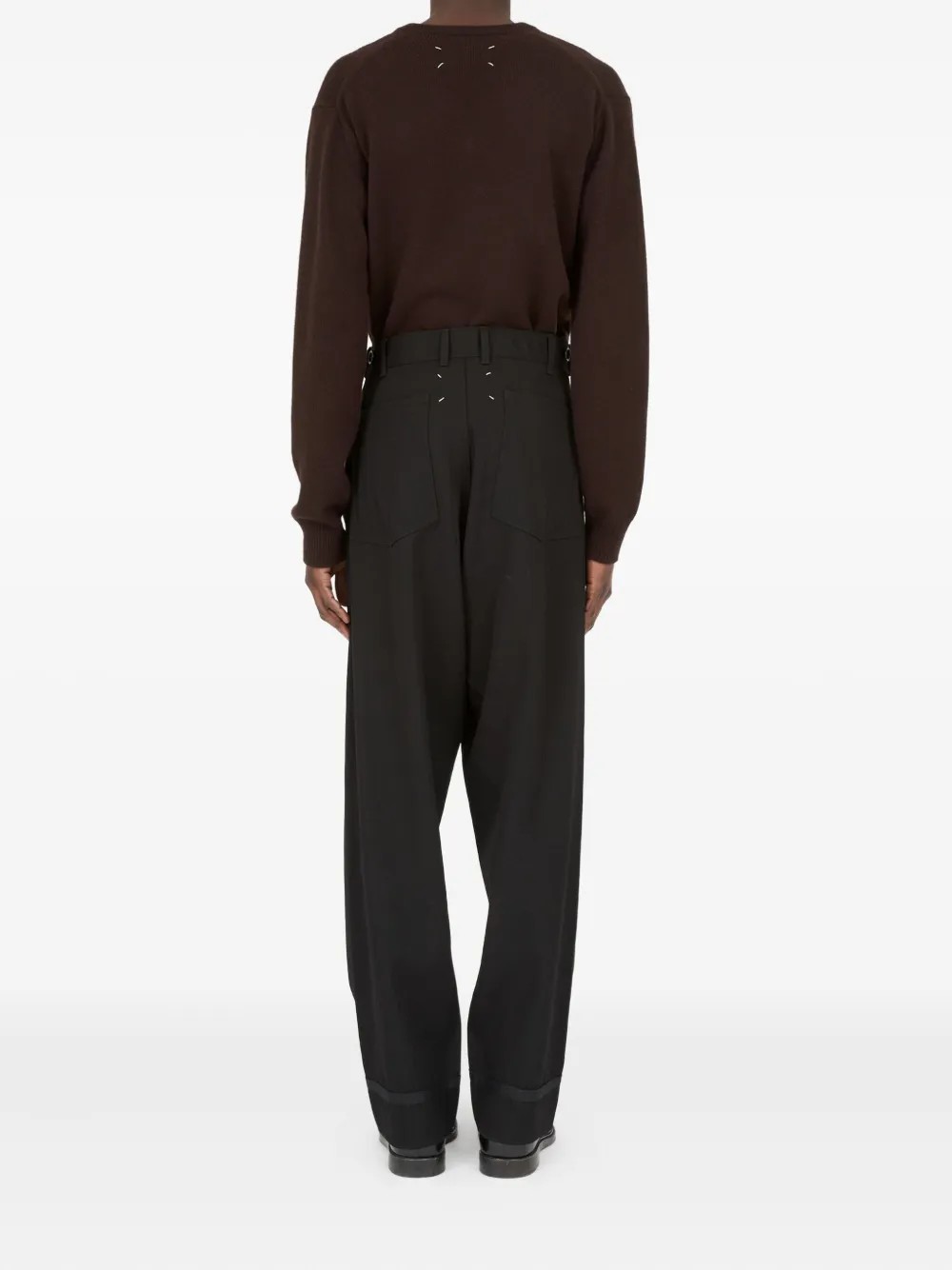 Maison Margiela High waist pantalon Zwart