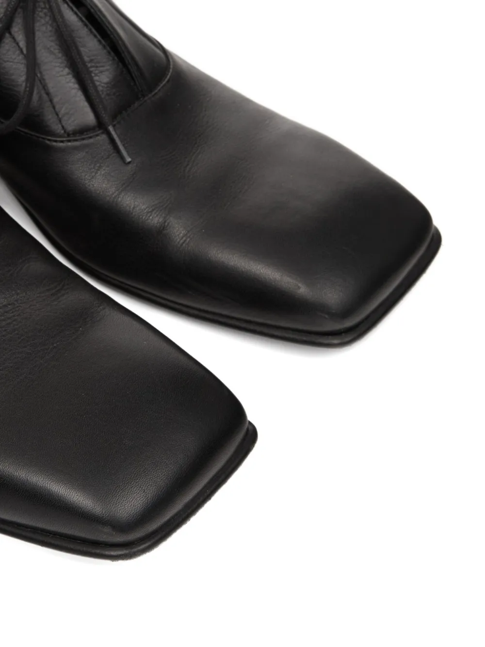 Maison Margiela leather lace-up shoes Black