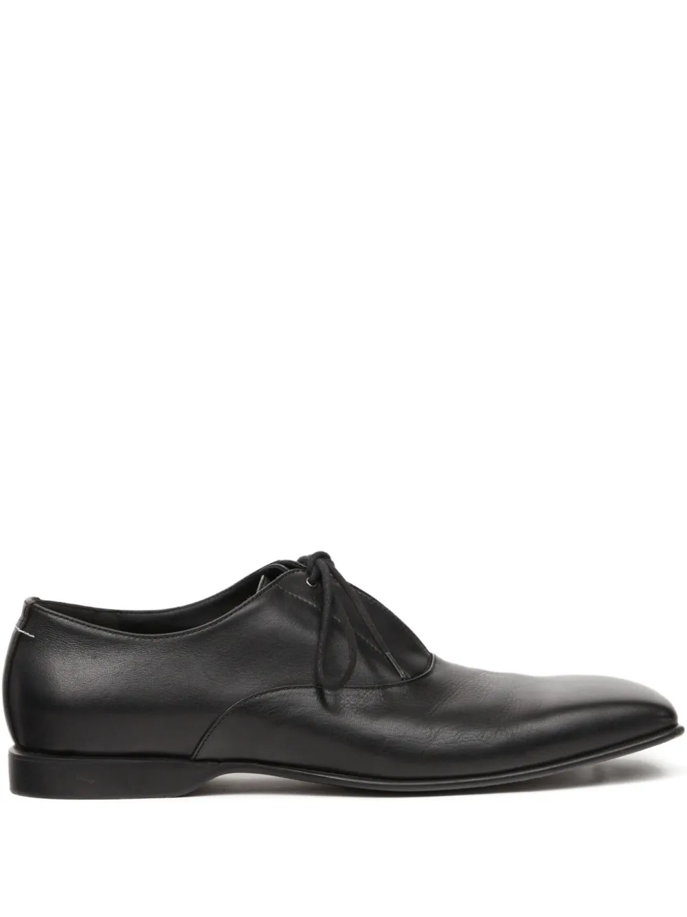 Maison Margiela Leather Lace-up Shoes In Black