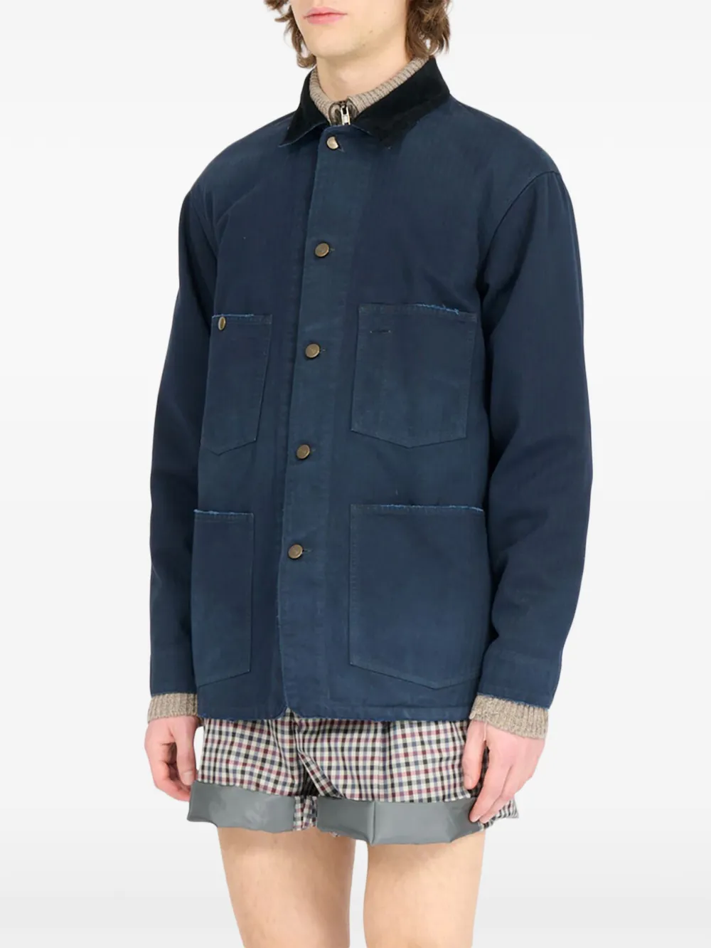 Maison Margiela Katoenen jack Blauw