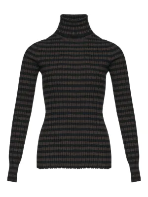 メゾンマルジェラ mm6 タートルネック ブラック ボディスーツ MM6 Maison Margiela タートルネック ボディスーツ | ニュートラル