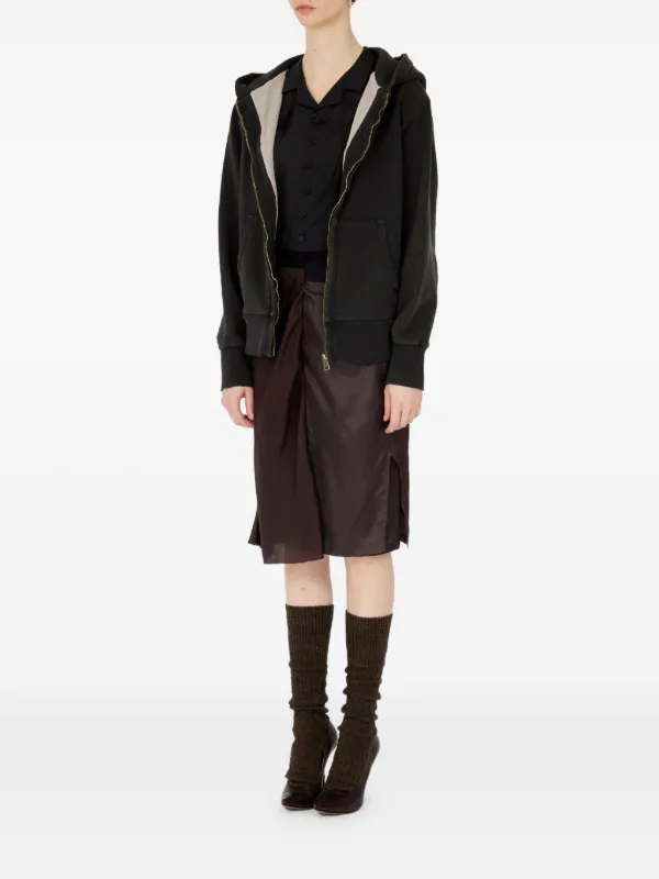 Maison Margiela zip-up Hoodie | Grey | FARFETCH