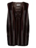 MM6 Maison Margiela faux-fur mini dress - Black