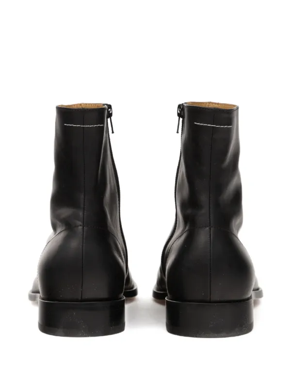 ショートブーツ・ブーティ Mm6 Maison Margiela Leather Ankle Boot MM6 Maison Margiela Leather Ankle Boots | Black | FARFETCH