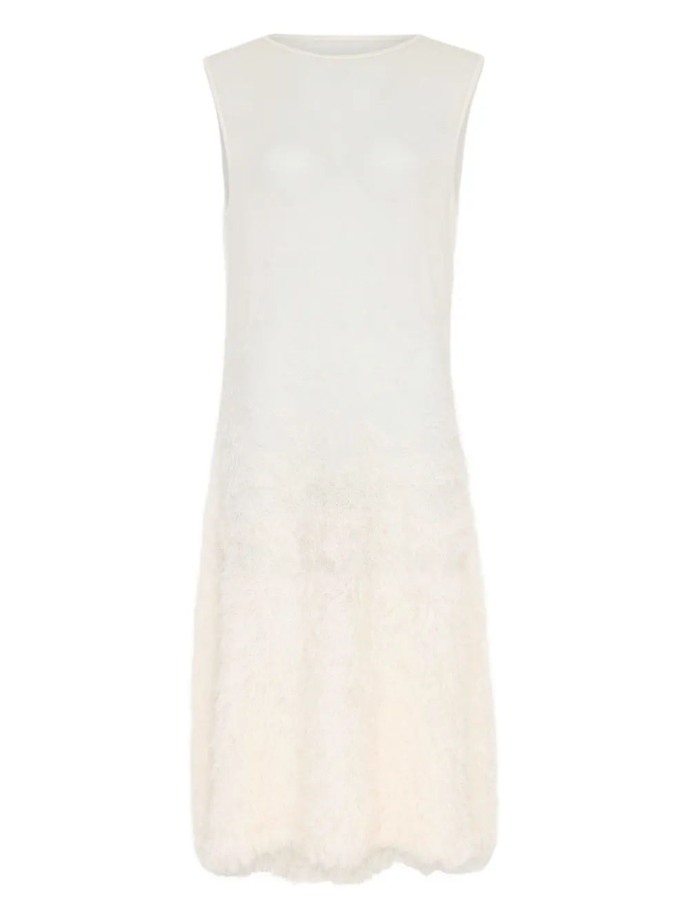Maison Margiela sleeveless textured midi dress | Neutrals | Image 1