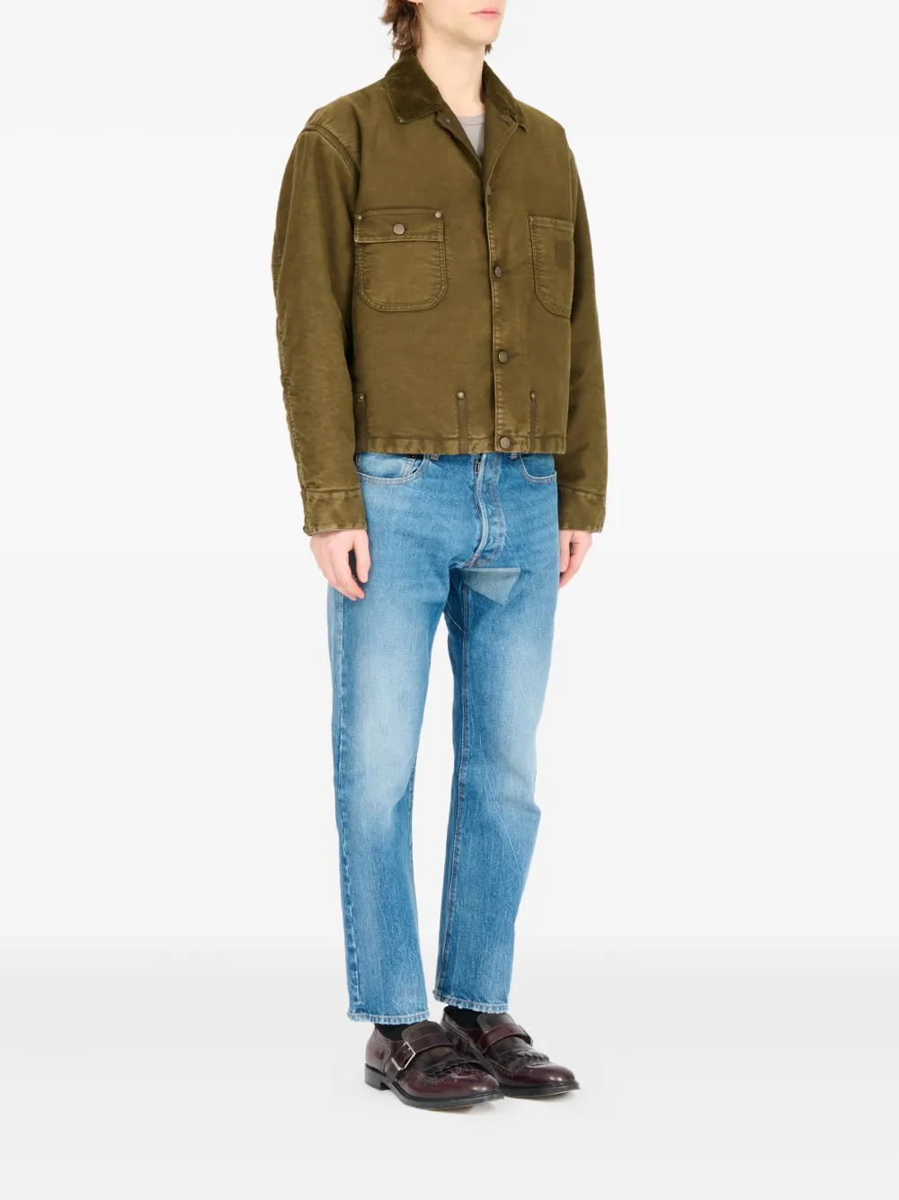 Maison Margiela Katoenen jack Groen