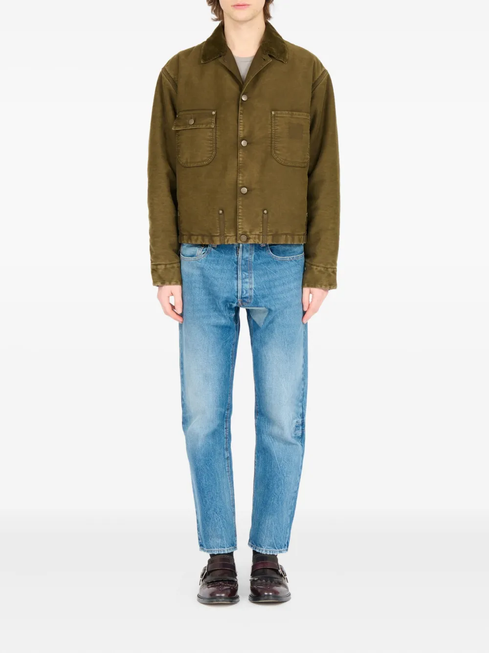 Maison Margiela Katoenen jack Groen