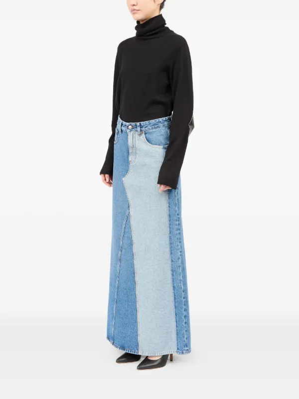 MM6 MAISON MARGIELA SKIRTS スカート ミディアムブルー MM6 Maison Margiela Cotton Denim Skirt | Blue | FARFETCH