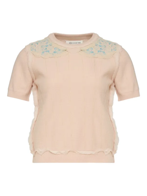 Maison Margiela Short-sleeve T-shirt in Neutrals