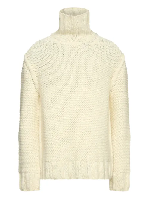 Pull en maille épaisse à col roulé - MM6 Maison Margiela - Modalova