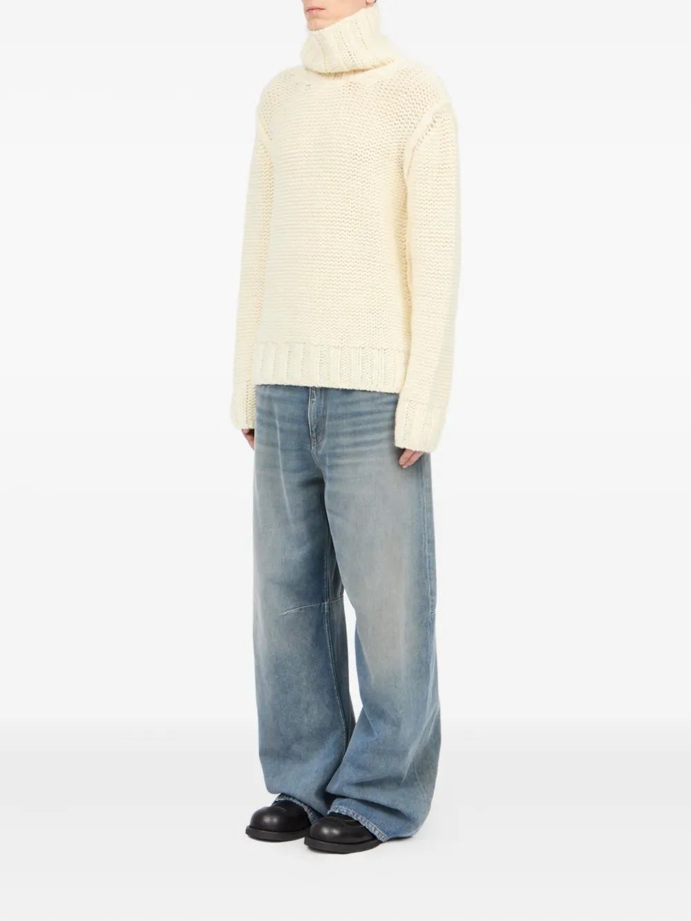 MM6 Maison Margiela チャンキーニット タートルネックセーター