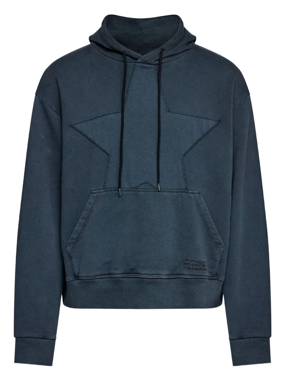 MM6 Maison Margiela Hoodie met geborduurde ster Blauw