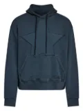 MM6 Maison Margiela star-embroidered hoodie - Blue