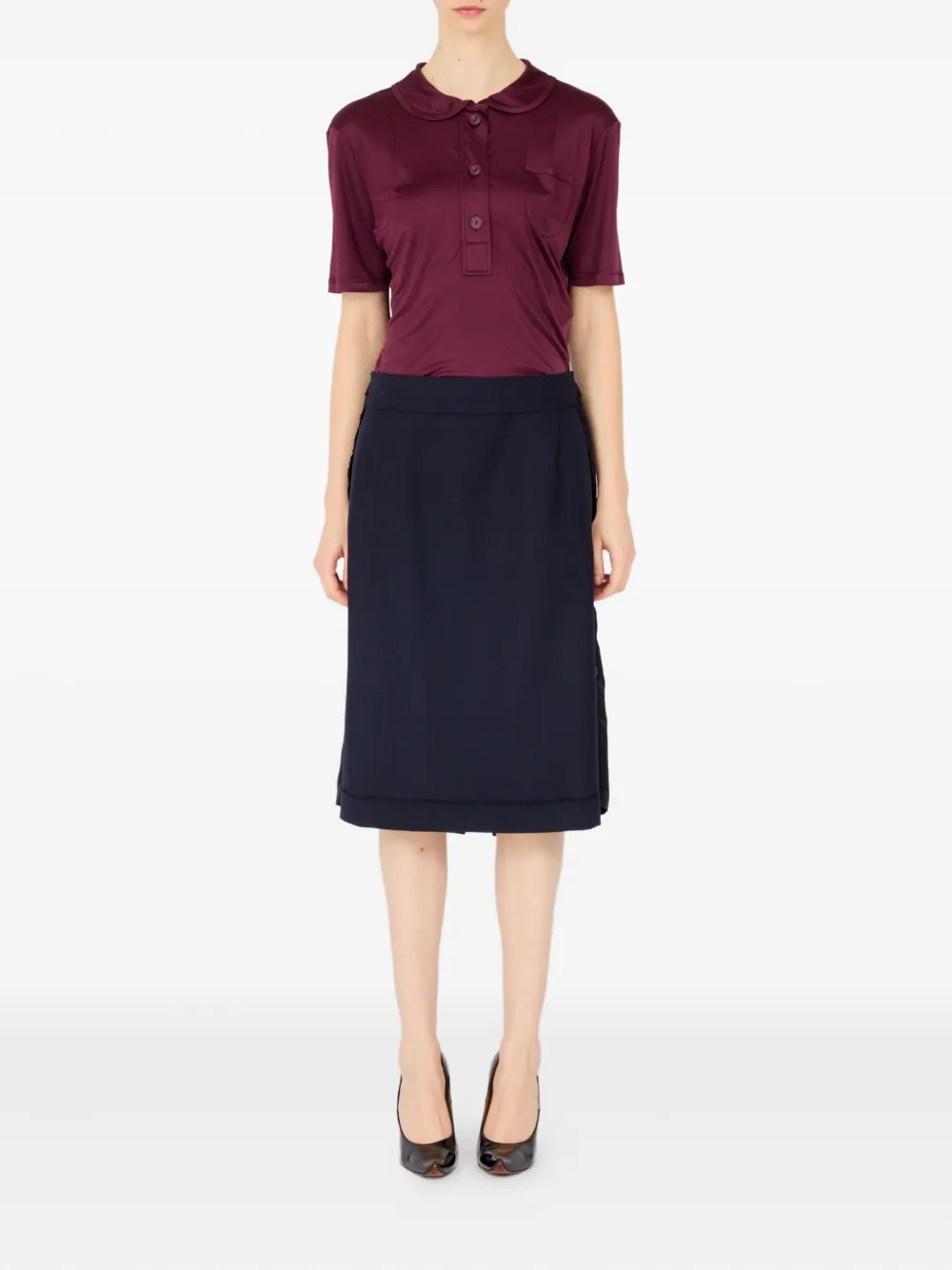 Maison Margiela Midi-rok Blauw