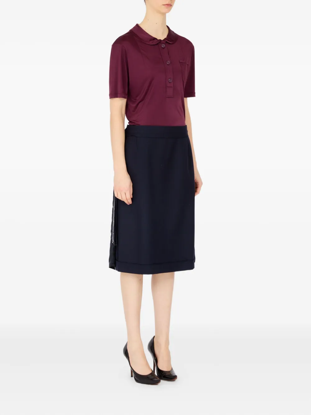 Maison Margiela Midi-rok Blauw