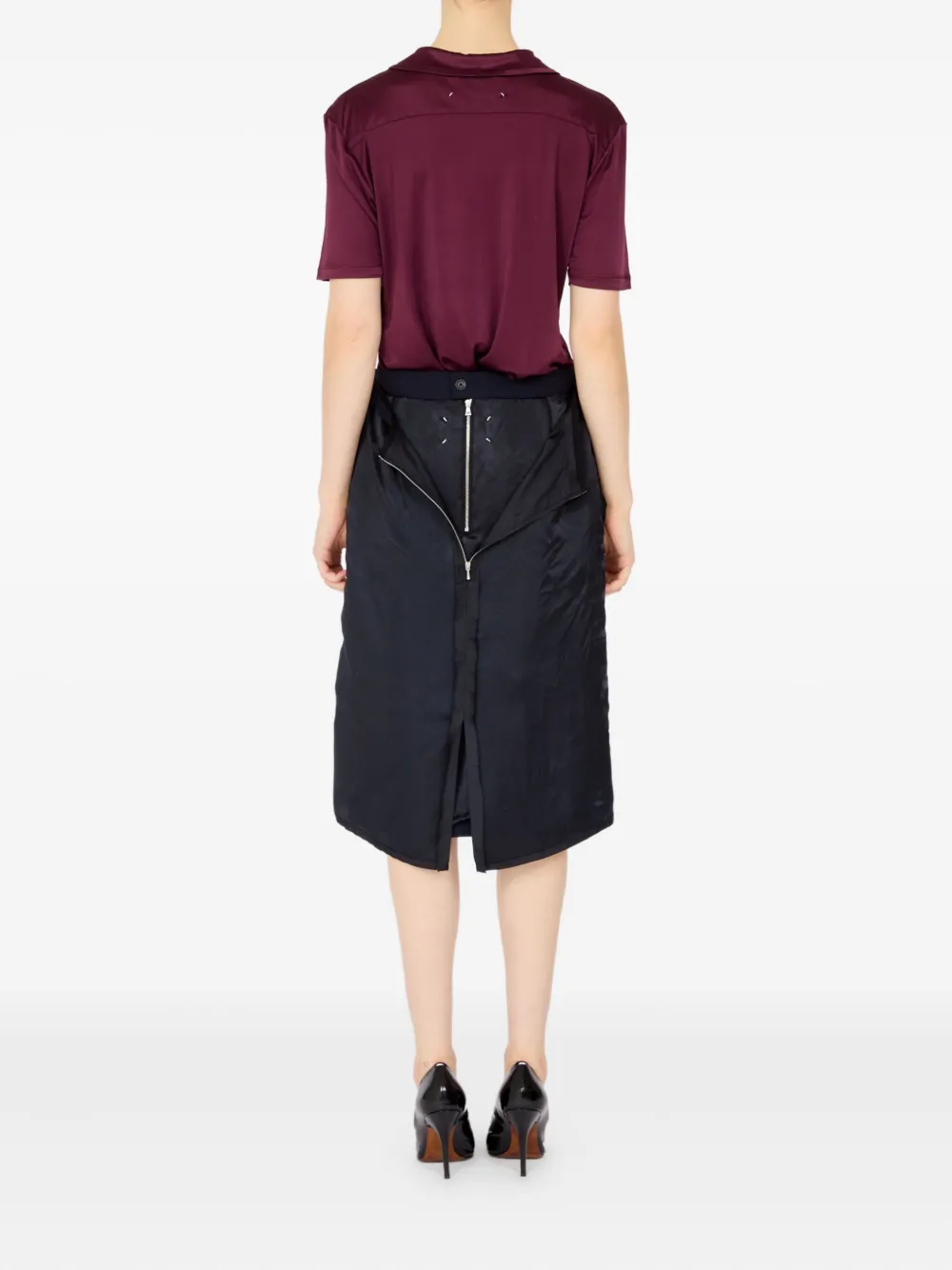 Maison Margiela Midi-rok Blauw