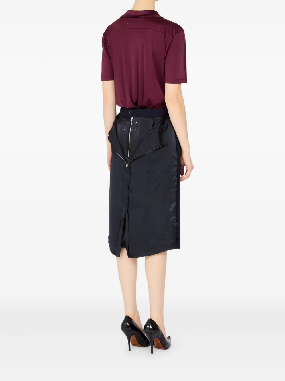 Maison Margiela Midi-rok Blauw