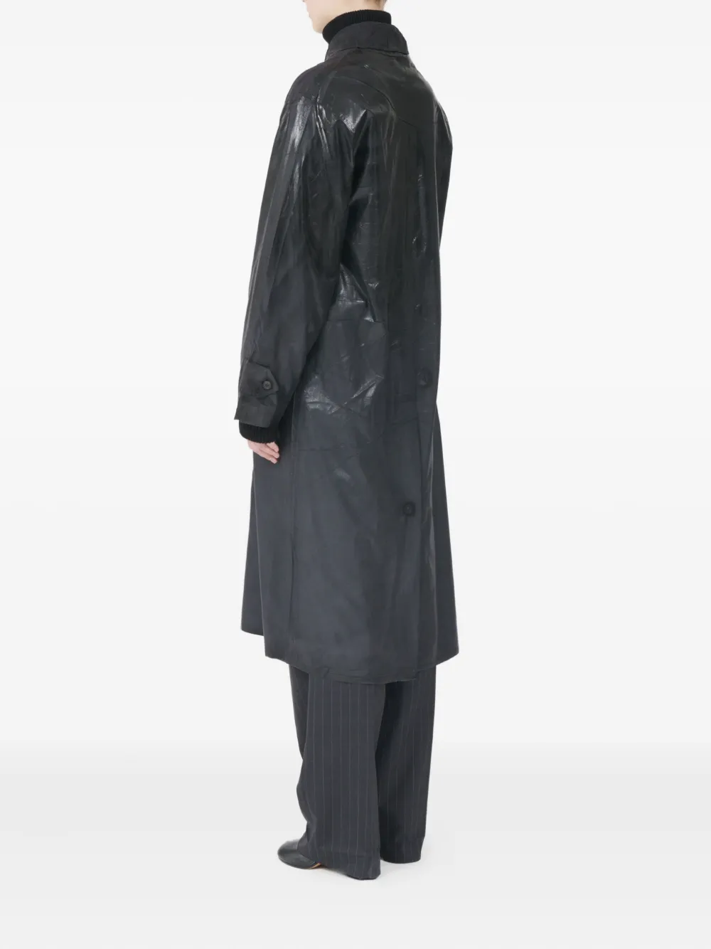 Maison Margiela Stylish Raincoat Flap Pockets In Black